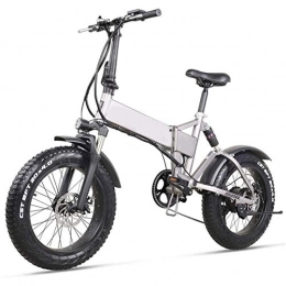 Amantiy Electric Bike Electric Mountain Bike, Folding Electric Bike City Commuter Ebike 20 Inch 500w 48v 12.8ah Electric Bicycle Lithium Battery Folding Mountain Bike with Rear Seat and Disc Brake Electric Powerful Bicycle