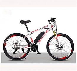 CCLLA Electric Bike Electric Mountain Bike for Adults, 26 Inch Electric Bike Bicycle with Removable 36V 8AH / 10 AH Lithium-Ion Battery, 21 / 27 Speed Shifter (Color : C, Size : 27 speed 36V10Ah)