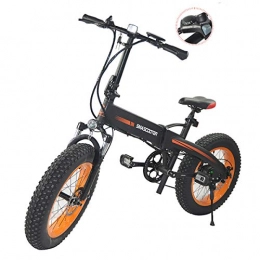 PXQ Electric Bike Electric Mountain Bike with 48V 250W High Power Battery 20 inch 7 Speeds Folding Mountain E-Bike Citybike Commuter Bicycle, Dual Disc Brakes and Suspension Fork, Black
