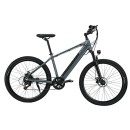 ALFUSA Electric Bike Electric Mountain Bikes, Variable Speed Mopeds, 26-inch Commuter Electric Bicycles, Electric Assist Bicycles (gray 8A)