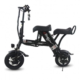 Electric Scooter 11 Inch 48V Folding E-Bike with 6.0Ah Lithium Battery, Citys Bicycle Max Speed 110 Km/H, Disc Brakes,Black,D