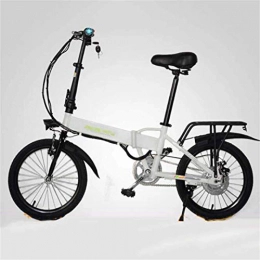 WJSWD Bike Electric Snow Bike, 18 inch Portable Electric Bikes, LED liquid crystal display Folding Bicycle Intelligent remote control system Aluminum alloy Bike Sports Outdoor Lithium Battery Beach Cruiser for A