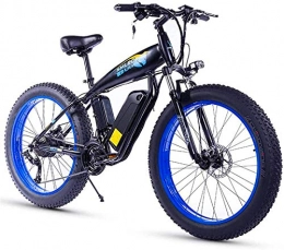 WJSWD Electric Bike Electric Snow Bike, 26 Inch Electric Bike for Adult with 350W48V10Ah Full Charging Time 4-5 hours 27 Speed Aluminum Alloy Mountain E-Bike Max Speed 25km / h Load 150kg for Snow Beach Fat Tire Electric B