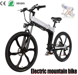WJSWD Bike Electric Snow Bike, 480W Electric Mountain Bike Urban Commute Adults Electric Bicycle With 8 / 10Ah Removable Lithium Battery Electric Mountain Bike 21 Speed Gears，for Adults Lithium Battery Beach Cruis
