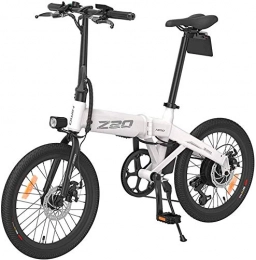 WJSWD Bike Electric Snow Bike, 48V 10.4Ah Folding Electric Bikes for Adults Collapsible Aluminum Frame E-Bikes, Dual Disc Brakes Three Modes of Cycling: Pedal, Electric Booster And All Electric Lithium Battery B