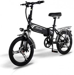 Capacity Bike Electric Snow Bike, Adult Mountain Electric Bike, 350W 48V Lithium Battery, Aluminum Alloy 7 Speed Foldable Electric Bicycle 20 Inch Magnesium Alloy Wheels Lithium Battery Beach Cruiser for Adults