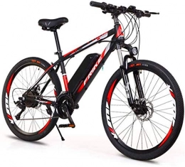 WJSWD Bike Electric Snow Bike, Electric Mountain Bike, 26-Inch Hybrid Bicycle / (36V8Ah) 27 Speed 5 Speed Power System Mechanical Disc Brakes Lock Front Fork Shock Absorption, Up to 35KM / H Lithium Battery Beac