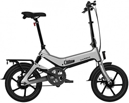 Capacity Bike Electric Snow Bike, Folding Electric Bike 16" 36V 350W 7.5Ah Lithium-Ion Battery Electric Bikes for Adult Load Capacity 150 Kg with Rear Seat Lithium Battery Beach Cruiser for Adults (Color : Black)