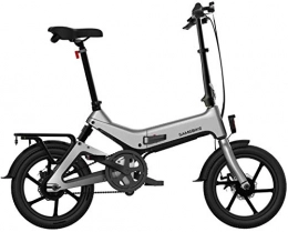 WJSWD Electric Bike Electric Snow Bike, Folding Electric Bike 16" 36V 350W 7.5Ah Lithium-Ion Battery Electric Bikes for Adult Load Capacity 150 Kg with Rear Seat Lithium Battery Beach Cruiser for Adults ( Color : Gray )
