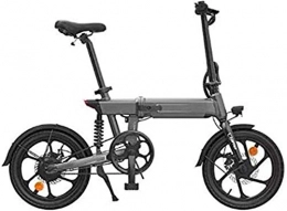Capacity Electric Bike Electric Snow Bike, Folding Electric Bike 36V 10Ah Lithium Battery 16 Inch Bicycle Ebike 250W Electric Moped Electric Mountain Bicycles Lithium Battery Beach Cruiser for Adults (Color : Grey)