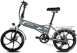 Capacity Electric Bike Electric Snow Bike, Folding Electric Bike Ebike, 20" Electric Bicycle with 48V 10.5 / 12.5Ah Removable Lithium-Ion Battery, 350W Motor And Professional 7 Speed Gear Lithium Battery Beach Cruiser for Adu