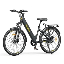 Eleglide  Eleglide Electric Bike, T1 Step-Thru City E Bike, 27.5" Electric Bicycle Commute Trekking Bike with 36V 12.5Ah Battery, LCD Display, Shimano 7 Gears E Mountainbike for Adults (Grey)
