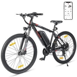 Eleglide  Eleglide M2 Electric Bike, E Mountain 27.5''x2.35'' Bicycle Commute E-bike with 36V15Ah Removable Battery, LCD Display, Dual Hydraulic Disk Brake, Shimano 24 Speed, MTB APP, Black, 27.5''x18