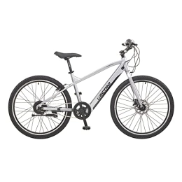 ENERJ Bike ENERJ 26” Electric Bikes for Adults, Alloy e-bike with inbuilt battery design, Alloy 3 Finger Levers, Ergonomic high density MTB saddle (Silver Color)
