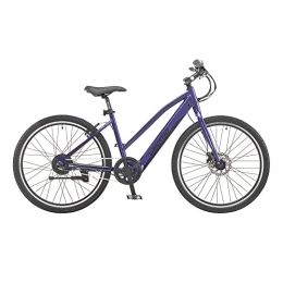 ENERJ Bike ENERJ 26” Electric Bikes for Girls, Alloy e-bike with inbuilt battery design, Shimano 8 speed gear, Ergonomic High Density MTB Saddle & Designed for Ladies (Purple Color)
