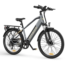 ENGWE Bike ENGWE Adult and Youth Electric Bike - 250W, 36V 17AH Battery, City Cruiser with LCD Display, Shimano 7-speed - Stylish for Urban Commuting (gray)