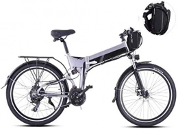 Erik Xian Electric Bike Erik Xian Electric Bike Electric Mountain Bike 26 inch Electric Bikes, 21 speed Mountain Boost Bicycle LCD instrument Adult Bike Sports Outdoor for the jungle trails, the snow, the beach, the hi