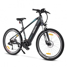 ESKUTE Bike ESKUTE Electric Mountain Bike 27.5”E-MTB Bicycle 250w Bafang Mid-drive Motor Removable Lithium-ion Battery Samsung 36V 15A for Men Adults 9 Speed Gear Hydraulic Discs Brakes