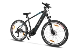 ESKUTE Electric Bike ESKUTE Netuno Pro Electric Mountain Bike 27.5”E-MTB Bicycle 250w Bafang Mid-drive Motor Removable Lithium-ion Battery Samsung Cell 36V 14.5Ah for Men Adults 9 Speed Gear Hydraulic Discs Brakes
