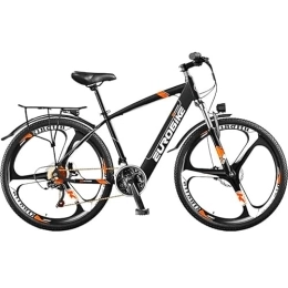 EUROBIKE Electric Bike Eurobike EMTB 21 Speeds Electric Mountain Bike with 250W Motor and 36V Battery, 26 Inch Wheel, Lightweight Aluminium Frame, and Front Suspension E-Bike X7, Black