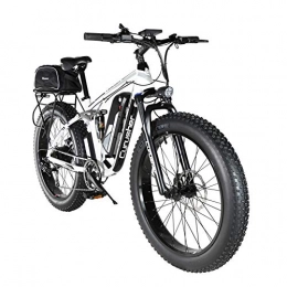 Extrbici Electric Bike Extrbici 48V 750W Electric Mountain Bike 26inch Fat Tire e-Bike Beach Cruiser Mens Sports Mountain Bike Full Suspension Lithium Battery Hydraulic Disc Brakes Delivery from CHINA warehouse