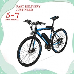 Extrbici Electric Bike Extrbici Electric City Bike Rs600 Mans Electric Road Bike 700c50cm Strong Carbon Steel Frame 240W 36V 15AH Lithium Battery with Key Start Shimano 21 Speeds Dual Disc Brakes