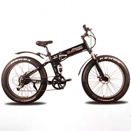 Jieer Bike Extrbici Mountain Bike, 350W 36V 21 Speed ​​Spoke Wheel Foldable Aluminum Alloy Frame Dual Hydraulic Disc Brake Electric Bicycle