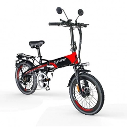 Extrbici Bike Extrbici XF500 Electric Folding Bike 250W 48V 10A Li-Battery 20 Inch Tire 50CM Aluminum Alloy Frame 7 Speed Shimano Shift Gears 5 Setting Smart Computer Double Disc Brakes with Rear Rack for Commuting