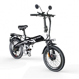 Extrbici Electric Bike Extrbici XF500 Electric Folding Bike 400W 48V 10A Li-Battery 20 Inch Tire 50CM Aluminum Alloy Frame 7 Speed Shimano Shift Gears 5 Setting Smart Computer Double Disc Brakes with Rear Rack for Commuting