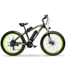 Extrbici Bike Extrbici XF660 500W 48V 10.4AH Electric Bike 26'x4.0 Fat Bike Cruiser 7 Speeds Shimano Derailluer Snow Beach Mountain eBike Bicycle Dual Hydraulic Power Off Disc Brakes (green)