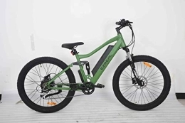 Generic Electric Bike EZREAL 250w All Terrain Pedal Assist Bicycle – LCD Monster Electric Bicycle Mountain Bike for Daily Commuters & Forest Riders - 12.5Ah 48v Rare Army Green E-Bicycle Electric Bike – 27.5 * 3.0 Tyres