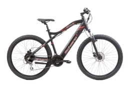F.lli Schiano Electric Bike F.lli Schiano Braver 27.5" E-Bike, Electric Mountain Bike with 250W Motor and removable 36V 11.6Ah Lithium Battery, with Shimano 24 Speeds, LCD Display, Red