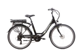 F.lli Schiano  F.lli Schiano E-Moon 26", Women's Electric City Bicycle with 250W Motor and removable 36V 13Ah Lithium Battery, Shimano 7 Speeds E-Bike, LED Display, Black