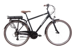F.lli Schiano Bike F.lli Schiano E-Ride 28" E-Bike, Men's Electric City Bicycle with 250W Motor and removable 36V 10.4Ah Lithium Battery, with 21 Speeds, in Black, Retro Style
