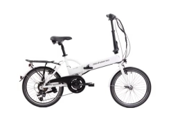 F.lli Schiano Bike F.lli Schiano E-Sky 20", Folding Electric Bike for Adults 250w, White