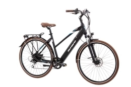 F.lli Schiano Electric Bike F.lli Schiano E-Voke 28 inch electric bike , bikes for Adults , city bicycle for men / women / ladies with suspension fork, adult hybrid road e-bike with 36V battery , 250W motor and lights