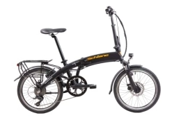 F.lli Schiano Bike F.lli Schiano Galaxy 20", Folding Electric Bike for Adults with 250w Motor and Suspension Fork, in Black