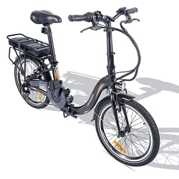 Fafrees Bike FAFREES 20F054, Electric Bike 20inch, 250W Folding E-Bike, 36V 10Ah Removable Battery, Commute E-Citybike, Shimano 7 Speed, for Adults