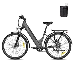 Fafrees Electric Bike Fafrees Electric Bike 27.5", Men Electric City Bicycle with 7 Speeds, 250W Motor and 36V 14.5Ah E-bike Battery, Women bike (grey)