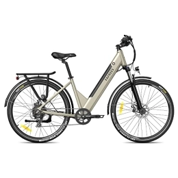 Fafrees Bike Fafrees Electric Bike APP, 36V 14.5Ah / 522Wh Removable Battery 100KM Pedal Assist Ebike, 27.5" Electric Bikes for Adult, 250W Electric Bicycle for City, Shimano 7 Speed, Official F28 Pro Gold