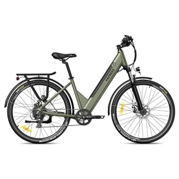 Fafrees Bike Fafrees Electric Bike APP, 36V 14.5Ah / 522Wh Removable Battery 100KM Pedal Assist Ebike, 27.5" Electric Bikes for Adult, 250W Electric Bicycle for City, Shimano 7 Speed, Official F28 Pro Green