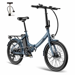 Fafrees  Fafrees F20 LIGHT Electric Bicycle, 20 Inch Folding Electric Bike, 14.5Ah / 522Wh Battery E-bike, 250W City Electric Bike for Adults, Blue