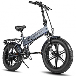 Fafrees  Fafrees Foldable Electric Bicycle 48 V 12.8 Ah Removable Battery Beach Snow 20 inch Fat E-Bike Adult (grey)