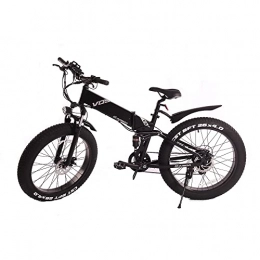 Fafrees Electric Bike Fafrees K3 Fat Tire Electric Bike 26 Inch Front And Rear Shock Absorption, Folding Electric Mountain Bike E-Bike Bicycle 48 V / 10 A, Pedelec Shimano 7 Electric Dirt Bike Suitable For Snow Beach