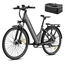 Fafrees Electric Bike Fafrees [ Official F28 PRO E Bike Mountain Bike 27.5 Inch 14.5 Ah Battery 110 km, 250 W Electric Bicycle Adult 25 km / h Shimano 7S, Ebike Brake Light 6 km / h Aid IP54, 3.5 inch LCD Display with App