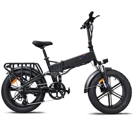 Fafrees Bike Fafrees [ Official PRO Fat Bike Electric 20 Inch 48V 16Ah Battery Removable Bicycles High-Performance Full Suspension Fat Tire Foldable Ebike, Electric Bike Mountain E-Bike Shimano 7 (black)