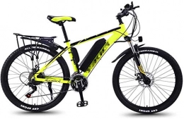 Fangfang Electric Bike Fangfang Electric Bikes, 26'' Electric Mountain Bike for Adults, 30 Speed Gear MTB Ebikes And Three Working Modes, All Terrain Commute Fat Tire Ebike for Men Women Ladies, E-Bike (Color : Yellow)