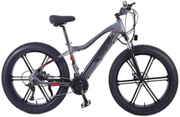 Fangfang Electric Bike Fangfang Electric Bikes, 26 inch Electric Bikes Bike, hidden battery Bikes 4.0 Fat tire Snowfield Bicycle Adult, E-Bike (Color : Gray)