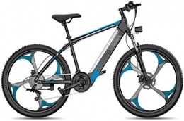 Fangfang Electric Bike Fangfang Electric Bikes, 26 inch Electric Bikes Bikes, 48V 10A lithium Mountain Bicycle LCD display instrument 27 speeds Double Disc Brake Bike, E-Bike (Color : Blue)