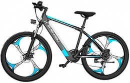 Fangfang Electric Bike Fangfang Electric Bikes, 26 Inch Electric Mountain Bike for Adult, Fat Tire Electric Bike for Adults Snow / Mountain / Beach Ebike with Lithium-Ion Battery, E-Bike (Color : Blue)